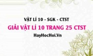 Giải Vật lí 10 trang 25 Chân trời sáng tạo SGK